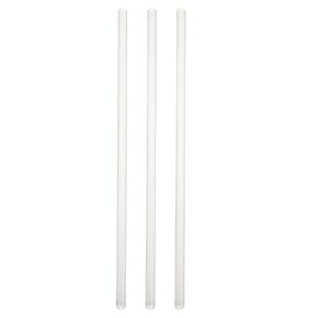 iplusmile 3Pcs Glass Stir Sticks 8 inch Length, Stir Rod Mixing Tools with Both Ends Round for Lab Kitchen Science