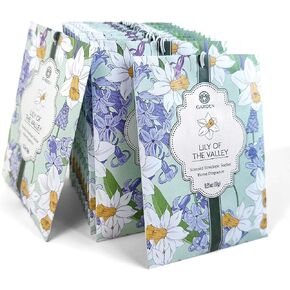 Lily of The Valley Scented Sachets - 12 Pack, Long-Lasting Home Fragrance Sachet Bags, Large Fresh-Scented Packets, Scented Sachets for Drawer and Closet, White, OS-SS-15