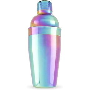 Blush Mirage Rainbow Shaker، أدوات كوكتيل قزحية الألوان لطيفة، شاكر الإسكافي مع مصفاة لعربات البار، الفولاذ المقاوم للصدأ، 16 أونصة، مجموعة من 1