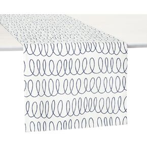 kate spade new york in The Loop & Joy Dot Reversible Table Runner, 100% Cotton, Machine Washable, Rose Pink/Red, 15"x108"