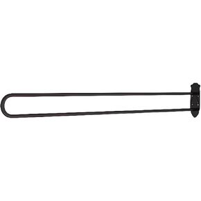 Partition Curtain Rod, U-Shape Room Divider, Metal Support Wall Mounted Privacy Partition Rod, Curtains DIY (Black, 6.56ft)