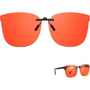 نظارات TJUTR Clip On Blue Light Blocking للنظارات الطبية الكبيرة، نظارات مضادة لإجهاد العين، فكرة لتلفزيون ألعاب الكمبيوتر in Kuwait