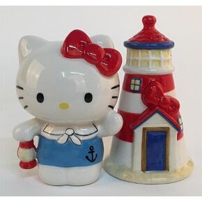 Blue Sky Clayworks Hello Kitty Light House and Salt and Pepper, Set of 2, Kitchen Accessories, 23454