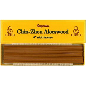 Superior Chin-Zhou Aloeswood - 8" Stick Incense - 100% Natural - F058T