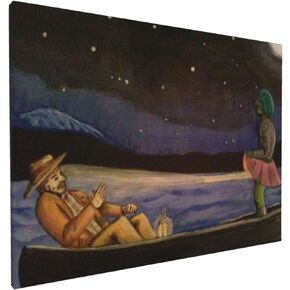 Kousaka Framed Wall Art Canvas Old Gregg Giclee Prints Artwork Pictures Modern Wall Decor for Bedroom Living Room Office Home Ready to Hang