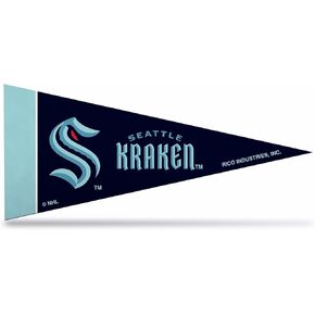 Rico Seattle Kraken Mini Pennant MP10401 Seattle Kraken Mini Pennant Multicolor 9X4 inch