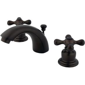 Kingston Brass GKB945AX Magellan Mini-Widespread Lavatory Faucet with Retail Pop-Up, 4-7/16", Oil Rubbed Bronze