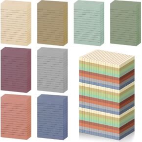 56Pads Lined Sticky Notes 4X6 Bright Color Sticky Notes with Lines 1680 Sheets Self Sticky Note Pads Colorful Adhesive Sticky Notes Bulk for Home Office School (56, 8 Bright Colors)