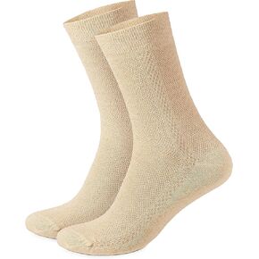 GreenStep™ Unisex Thin Breathable Moisture-Wicking Mesh-Knitted Organic Hemp Socks, 3-pack