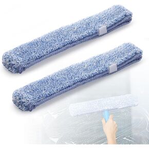 بديل عبوة LANMU مقاس 14 بوصة من الألياف الدقيقة متوافق مع منظف النوافذ MR.SIGA، غلاف قابل للغسل وإعادة الاستخدام لأداة تنظيف النوافذ (عبوتان) in Kuwait