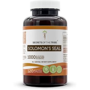Secrets of the Tribe Solomon's Seal 120 Capsules, 1000 mg, Wildcrafted Solomon's Seal (Polygonatum odoratum) Dried Rhizome (120 Capsules)