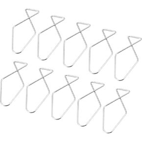 YOKIVE 50 Pcs Ceiling Hooks Clips, Stainless Steel Drop Hangers Hanging DIY Crafts Decoration, Great for Home, Office, Store (Silver, 2.48x1.14x0.63-Inch)