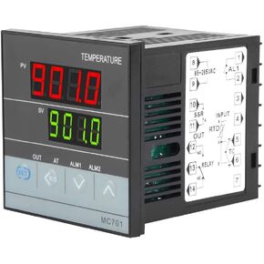 MC701 Digital PID Temperature Controller K Type PT100 Sensor Input Relay SSR Output