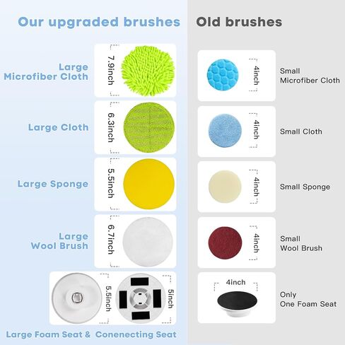 Electric Spin Scrubber with 4 Adjustable Angles,2024 Upgraded Cordless Cleaning Brush LCD Display,IPX7 Shower Scrubber with Long Handle & Brush Heads,3 Speed Power for Bathroom Floor Tile in Saudi Arabia