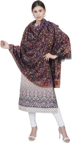 شالات وأغطية كاني للنساء - وشاح شال من الصوف مقاس كبير 80 × 40 بوصة in Kuwait