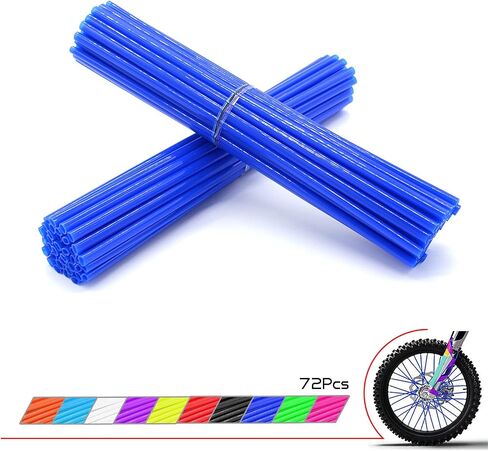 72Pcs Spoke Skins Covers Universal Bicycle Motocross for 8"-21" rims Dirt Motorcycle BMX MTB SX MX SXF EXCSXF EXC XT250-600 R-Z400S SM RM2 F800GS CRF XL XLR XR (Pink) in Saudi Arabia