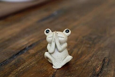 حامل البخور عصا السيراميك حامل البخور ورقة اللوتس الضفدع البخور الصواني 100٪ اليدوية in Kuwait