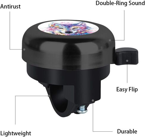 MZELQ Bicycle Bell Cute Clear Sound Adjustable Size Aluminum Bike Accessories Bell Ring for Girls Women Kids Adults in Saudi Arabia