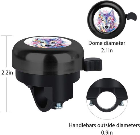 MZELQ Bicycle Bell Cute Clear Sound Adjustable Size Aluminum Bike Accessories Bell Ring for Girls Women Kids Adults in Saudi Arabia