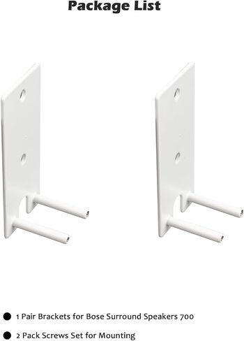 زوج واحد من دعامات التثبيت على الحائط لجهاز Bose Lifestyle 650 نظام الترفيه المنزلي مكبرات الصوت المحيطية 700 in Kuwait