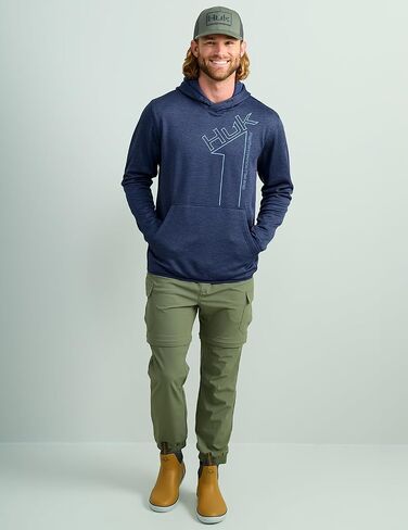 HUK Men's Coldfront+ Graphic, Performance Fishing Hoodie in Saudi Arabia