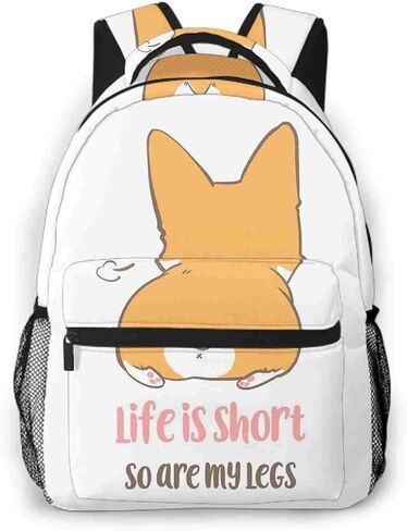 Imiss Welsh Corgi Backpack for Girls Boys with Multi-Pockets | School Bookbag Daypack Travel Bag in Saudi Arabia