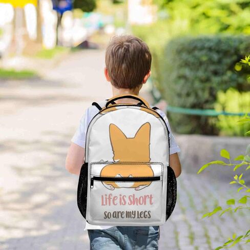 Imiss Welsh Corgi Backpack for Girls Boys with Multi-Pockets | School Bookbag Daypack Travel Bag in Saudi Arabia