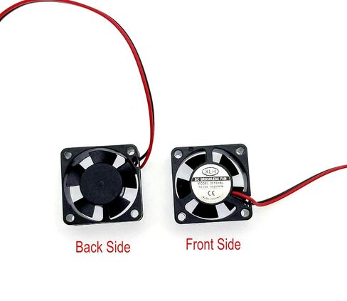 JZK 2PCS 30x30x10mm 2pin DC 12V Mini Silent Cooling Fan with Wires 3010 Small Quiet Cooling Fan 30mm 3cm Miniature brushless DC Fan 12V, 3D Printer Fan with Cable, heatsink Fan in Kuwait