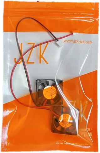 JZK 2PCS 30x30x10mm 2pin DC 12V Mini Silent Cooling Fan with Wires 3010 Small Quiet Cooling Fan 30mm 3cm Miniature brushless DC Fan 12V, 3D Printer Fan with Cable, heatsink Fan in Kuwait