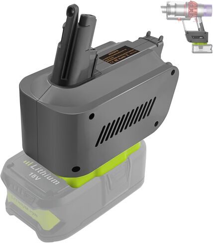 محول V10 لـ Ryobi إلى Dyson V10، محول بطارية لبطارية Ryobi 18V Li-ion تحويل للعمل من أجل DYS-on V10 Animal Fluffy SV12 المكنسة الكهربائية (ليس لـ V10 Slim) in Kuwait
