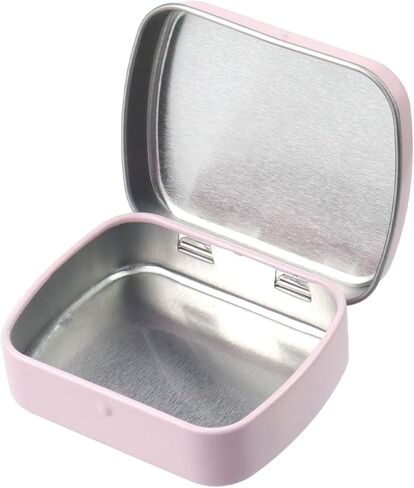 4pcs Mini Tin Can Metal Tin Box Containers 2.36"×1.85"×0.63" Rectangle Storage Box for Candy Jewelry Bead Pen Nib, with Hinged Lid (Dark Gold) in Saudi Arabia