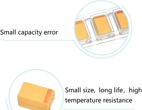 Fielect 10Pcs 100uF 16V Tantalum Capacitor SMD Tantalum Electrolytic Capacitor Patch/6032/C/100uF/16V Model in Saudi Arabia