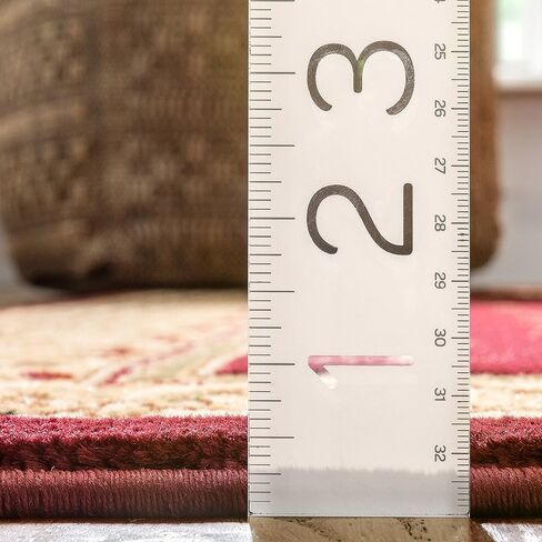 سجادة منطقة تقليدية منسوجة جيدًا باركلي هدسون تيراس باللون الأحمر مقاس 5'3 بوصة × 7'3 بوصة in Kuwait