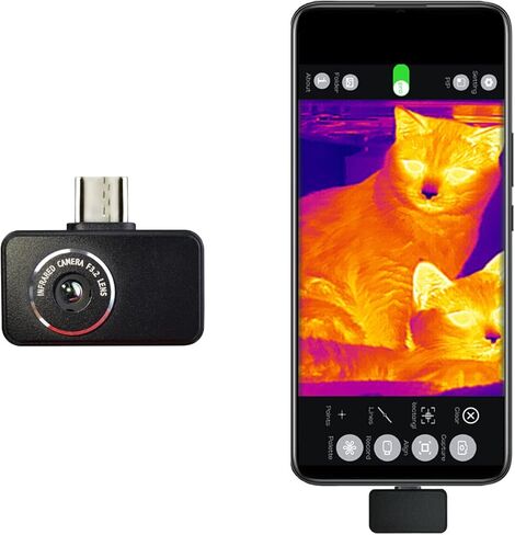 ZIBOO الهاتف المحمول الحراري بالأشعة تحت الحمراء التصوير الحراري درجة احترافية للهواتف الذكية أكثر وضوحًا وأكثر استقرارًا in Kuwait