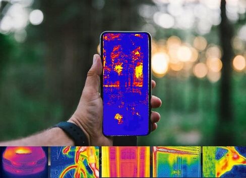 ZIBOO الهاتف المحمول الحراري بالأشعة تحت الحمراء التصوير الحراري درجة احترافية للهواتف الذكية أكثر وضوحًا وأكثر استقرارًا in Kuwait