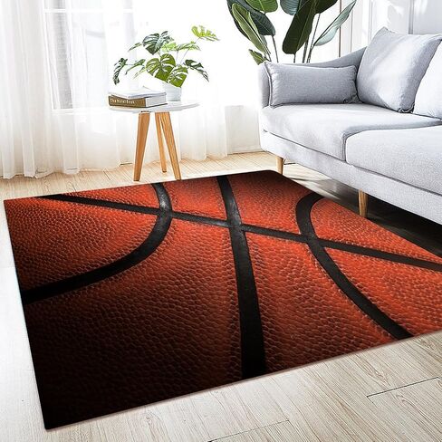 Area Rug Carpet Floor Washable Mats Rugs Non-Slip 5'x4' for Living Room Bedroom Dining Room Office Outdoor Home Decor Basketball in Saudi Arabia