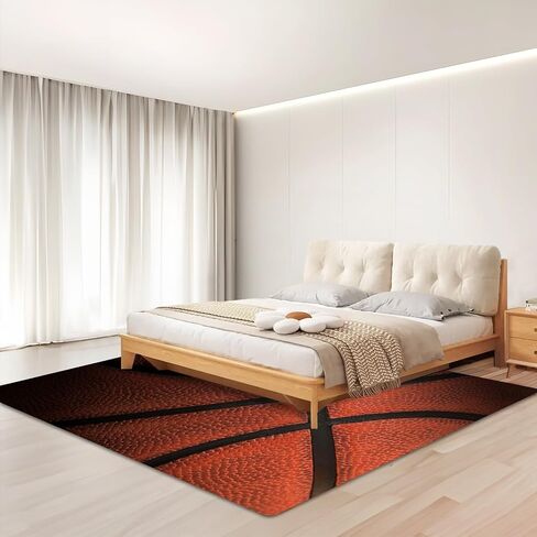 Area Rug Carpet Floor Washable Mats Rugs Non-Slip 5'x4' for Living Room Bedroom Dining Room Office Outdoor Home Decor Basketball in Saudi Arabia