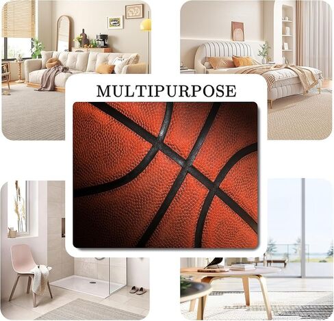 Area Rug Carpet Floor Washable Mats Rugs Non-Slip 5'x4' for Living Room Bedroom Dining Room Office Outdoor Home Decor Basketball in Saudi Arabia