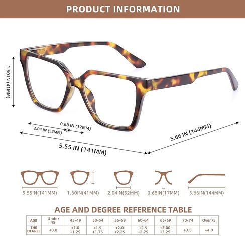 JM 3 Pack Trendy Square Blue Light Blocking Reading Glasses for Women Men, Anti UV Computer Readers Spring Hinge in Saudi Arabia