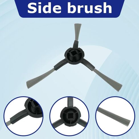 8pcs Side Brush Compatible with The Dreame S30 X30 / X30 Ultra / X30 Pro Robot Vacuum Cleaner in Saudi Arabia