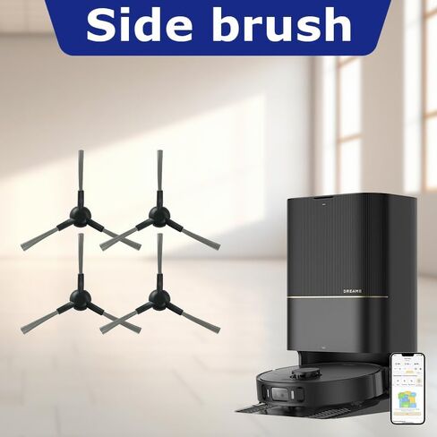8pcs Side Brush Compatible with The Dreame S30 X30 / X30 Ultra / X30 Pro Robot Vacuum Cleaner in Saudi Arabia