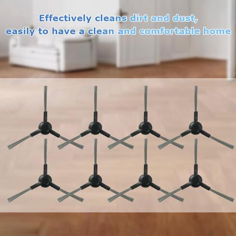 8pcs Side Brush Compatible with The Dreame S30 X30 / X30 Ultra / X30 Pro Robot Vacuum Cleaner in Saudi Arabia