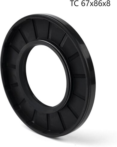 XiKe 1PCS Oil Seal, Lip Seals, TC 58mm x 86mm x 12mm, Nitrile Rubber Double Lip Spring-Loaded Oil Shaft Seal, Designed for Bearing Shaft, Black in Saudi Arabia