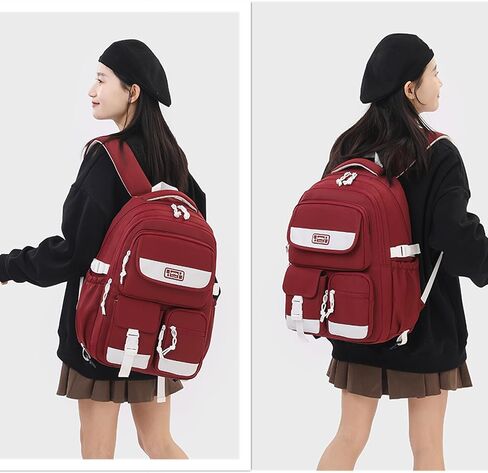MITOWERMI Girls Backpack Kids Backpack for Boys Multi-Pocket Elementary Middle School Students Bookbags for Boys Teens Casual Daypack Purple in Saudi Arabia