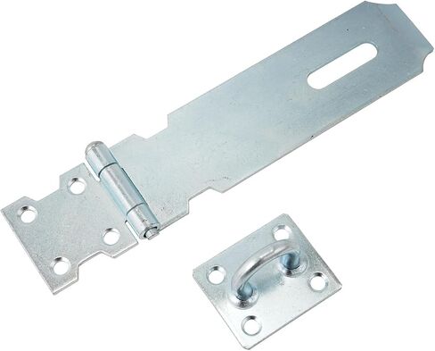 Door Lock Hasp Latch, 6 Inch Stainless Steel Safety Packlock Clasp Hasp Lock Latch，Gate Lock Hasp with Screws Brushed Finish，12pairs in Saudi Arabia