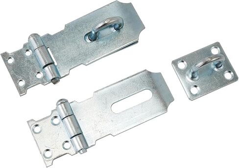 Door Lock Hasp Latch, 6 Inch Stainless Steel Safety Packlock Clasp Hasp Lock Latch，Gate Lock Hasp with Screws Brushed Finish，12pairs in Saudi Arabia