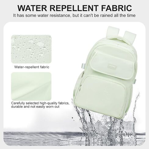Backpack For College Students Women Men,Cute High School Bag,Lightweight Bookbag Casual Daypack Travel Backpack,Aesthetic School Backpack For Teens Boys Girls(Mint Green) in Saudi Arabia