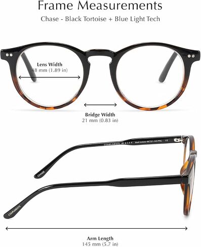 DIFF Reading glasses blue light blocking, Lightweight Oversized Readers Chase Eyewear for Men and Women in Saudi Arabia