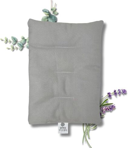 وسادة تسخين بالميكروويف من Aromas&Textures للتشنجات والظهر والرقبة وآلام الساق - حزمة حرارية قابلة لإعادة الاستخدام، وسادة علاج ساخنة - مصنوعة يدويًا في الولايات المتحدة الأمريكية، منتجات طبيعية برائحة الشفاء المريحة، لافندر - أوكالبتوس 12.5 بوصة × 9 بوصة in Saudi Arabia
