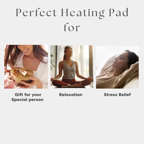 وسادة تسخين بالميكروويف من Aromas&Textures للتشنجات والظهر والرقبة وآلام الساق - حزمة حرارية قابلة لإعادة الاستخدام، وسادة علاج ساخنة - مصنوعة يدويًا في الولايات المتحدة الأمريكية، منتجات طبيعية برائحة الشفاء المريحة، لافندر - أوكالبتوس 12.5 بوصة × 9 بوصة in Saudi Arabia